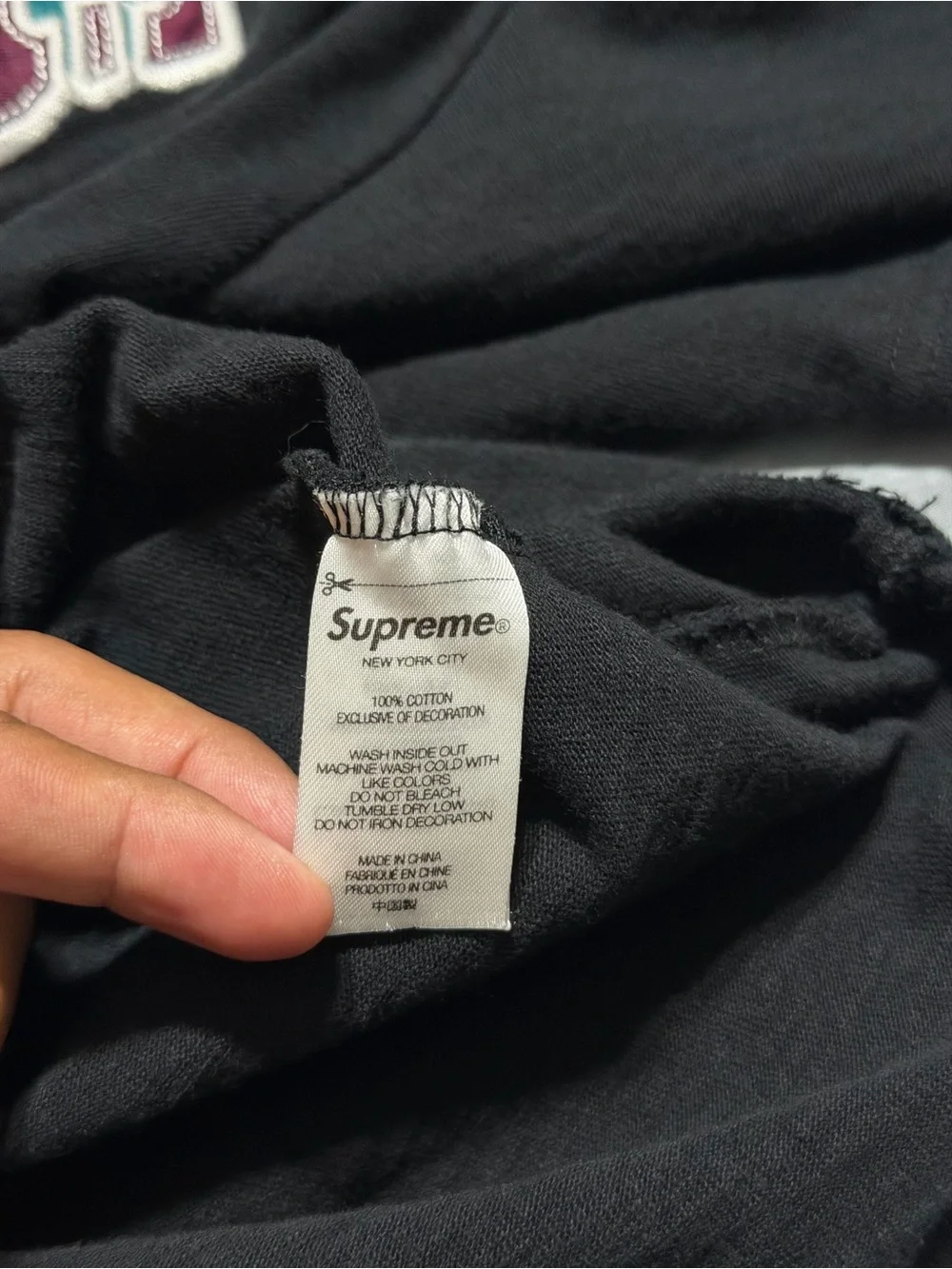 Size XXL - Supreme Block Arc S/S Tee Shirt Black   SS23